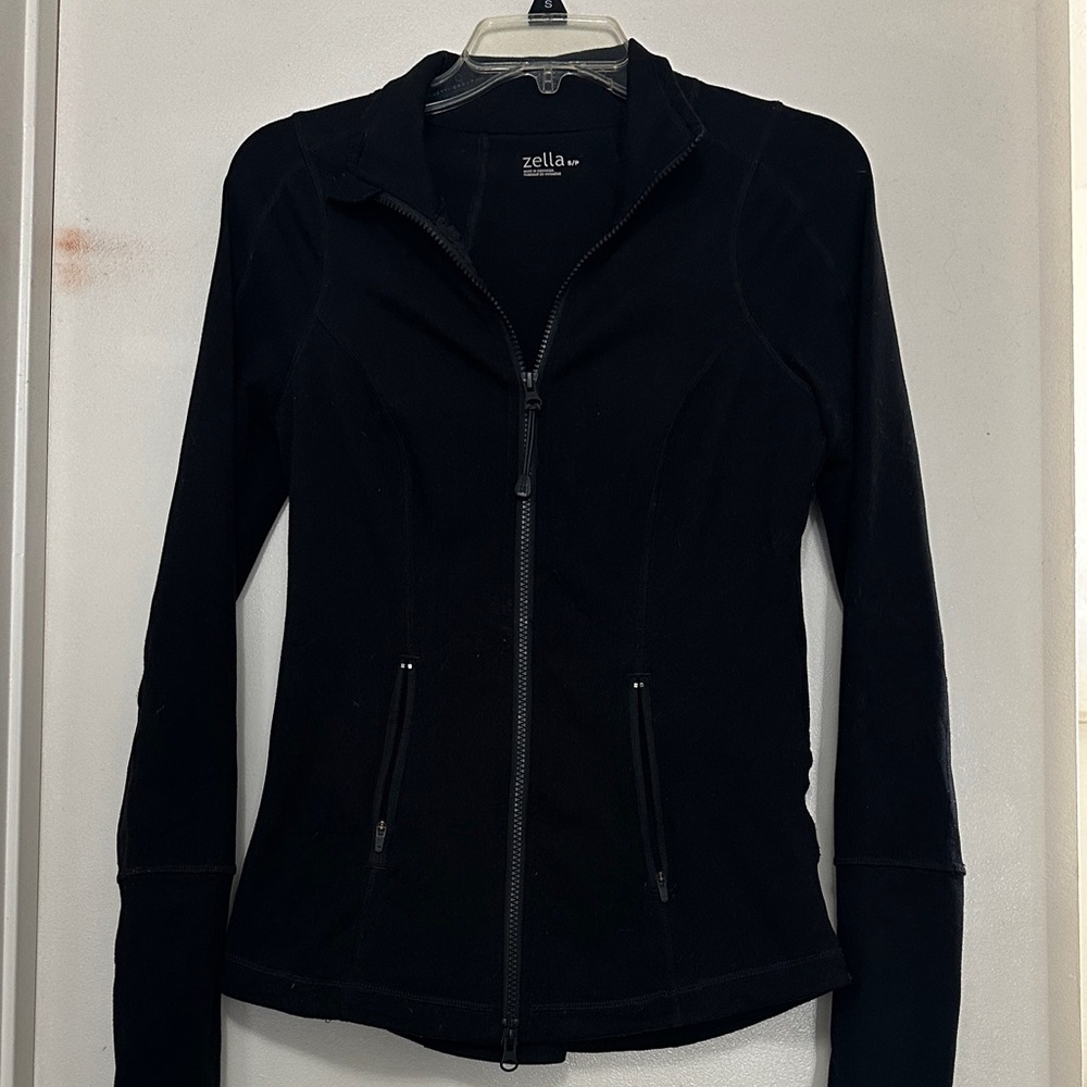 Zella Women's Sleek Black Zip-Up Jacket Size Small